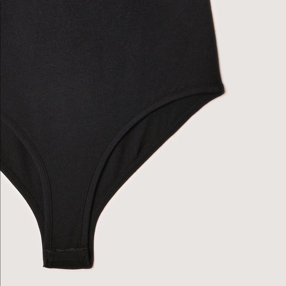 Nasty Gal Square Neck High Leg Bodysuit - Picture 3 of 6